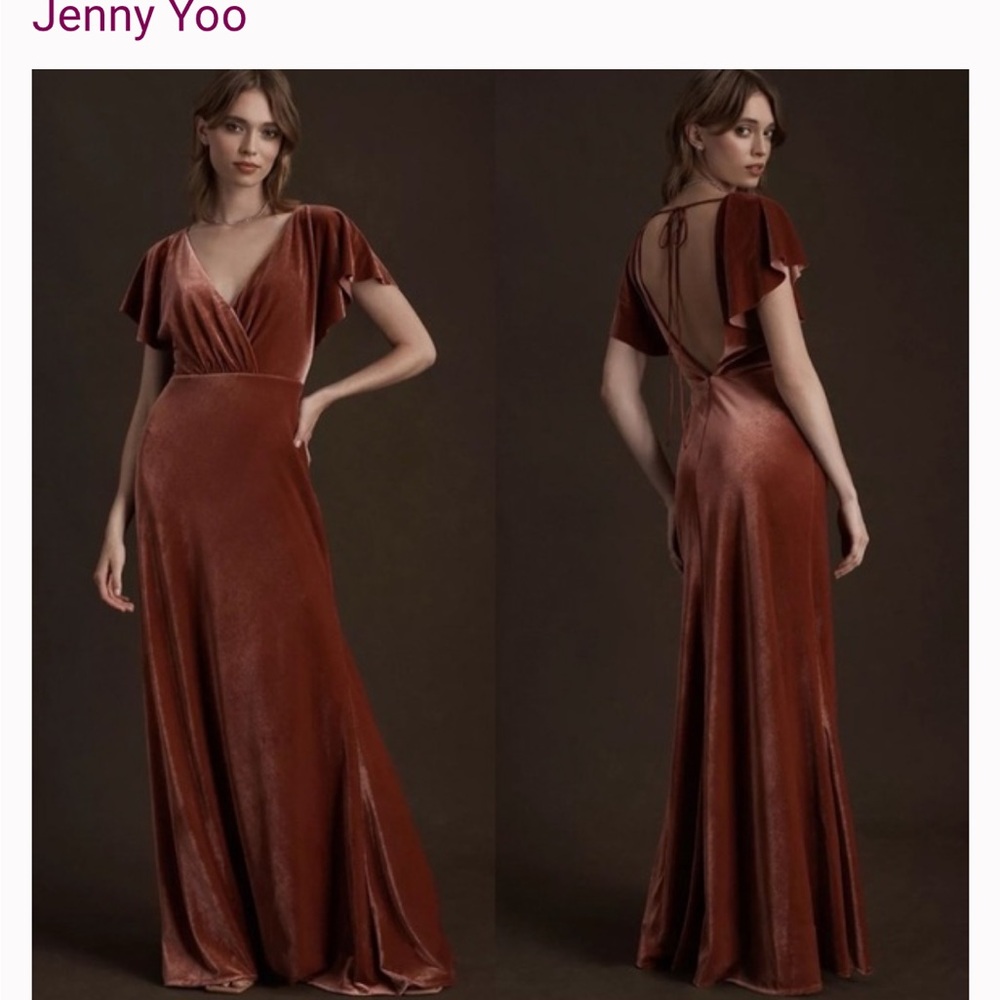 Jenny Yoo Marin - English Rose Velvet Dress - Picture 3 of 3